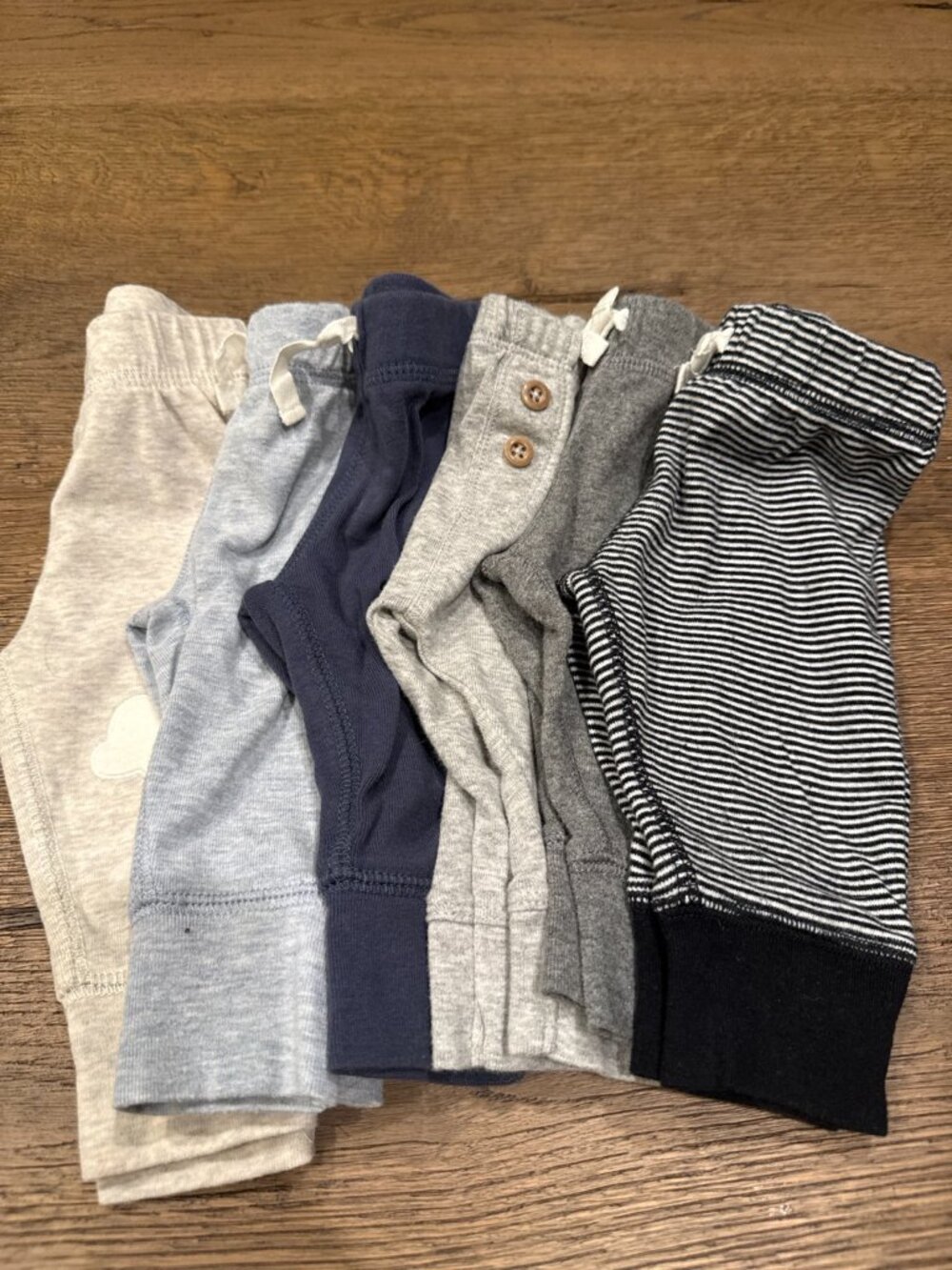 Carter’s Baby Pants Bundle Size 3 Months – 6 Pairs Neutral Joggers & Leggings - Picture 3 of 3